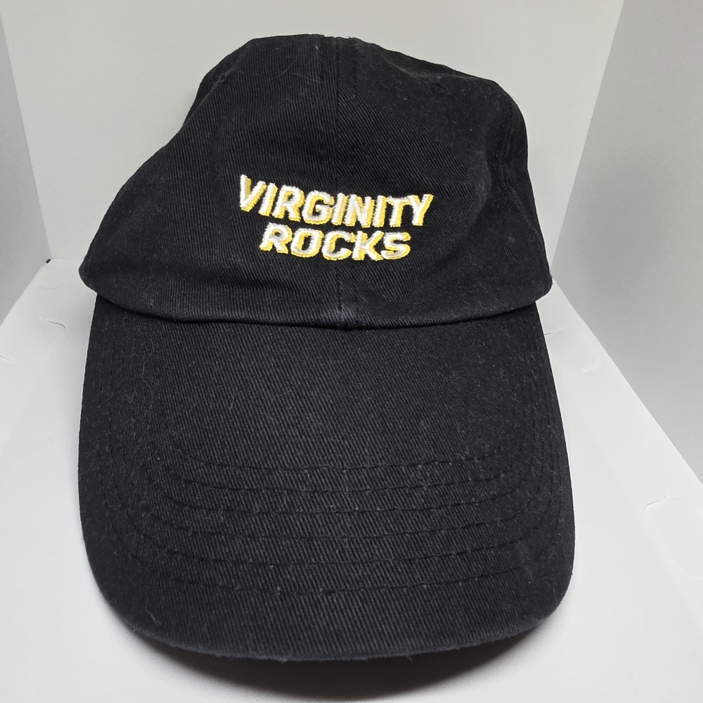 Black Cap with Yellow Embroidery